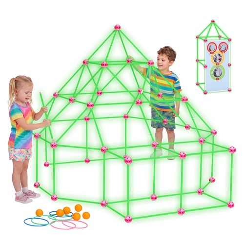 Glow the dark fort - glow-in-the-dark, building